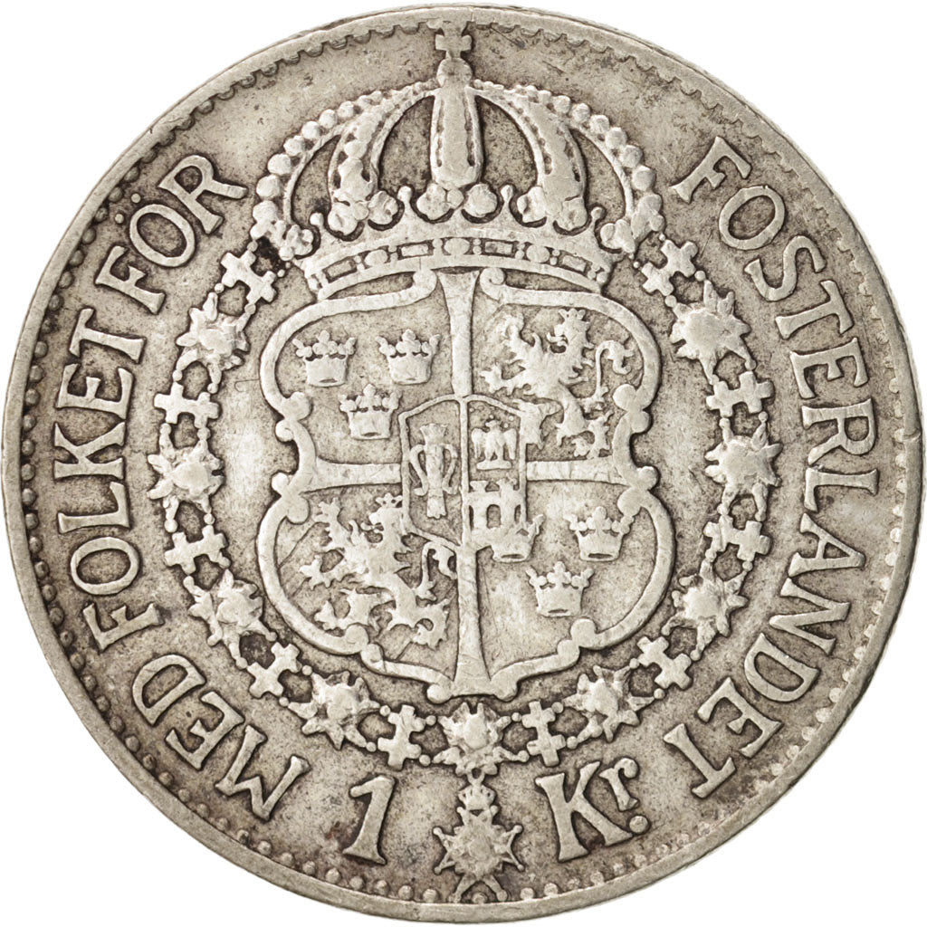 Sweden, Krona, 1936, , EF(40-45), Silver