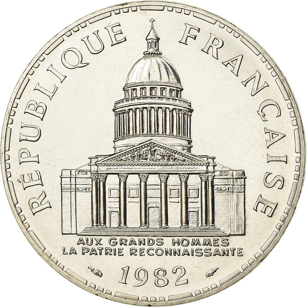 Coin, France, Panthéon, 100 Francs, 1982, Paris, FDC, MS(65-70), Silver