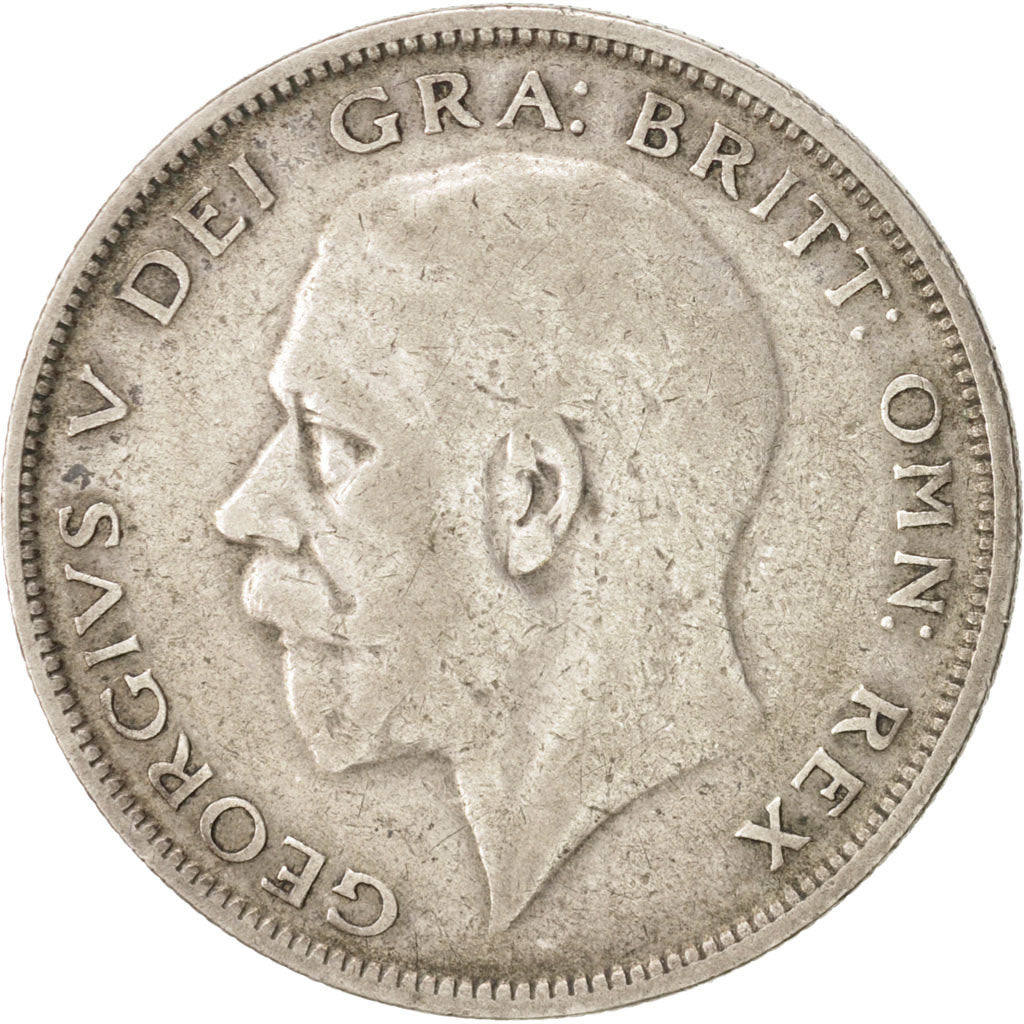 Great Britain, George V, 1/2 Crown, 1932, , VF(30-35), Silver,...