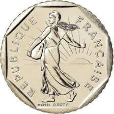Moeda, França, Semeuse, 2 Francs, 1982, Paris, FDC, MS(65-70), Níquel
