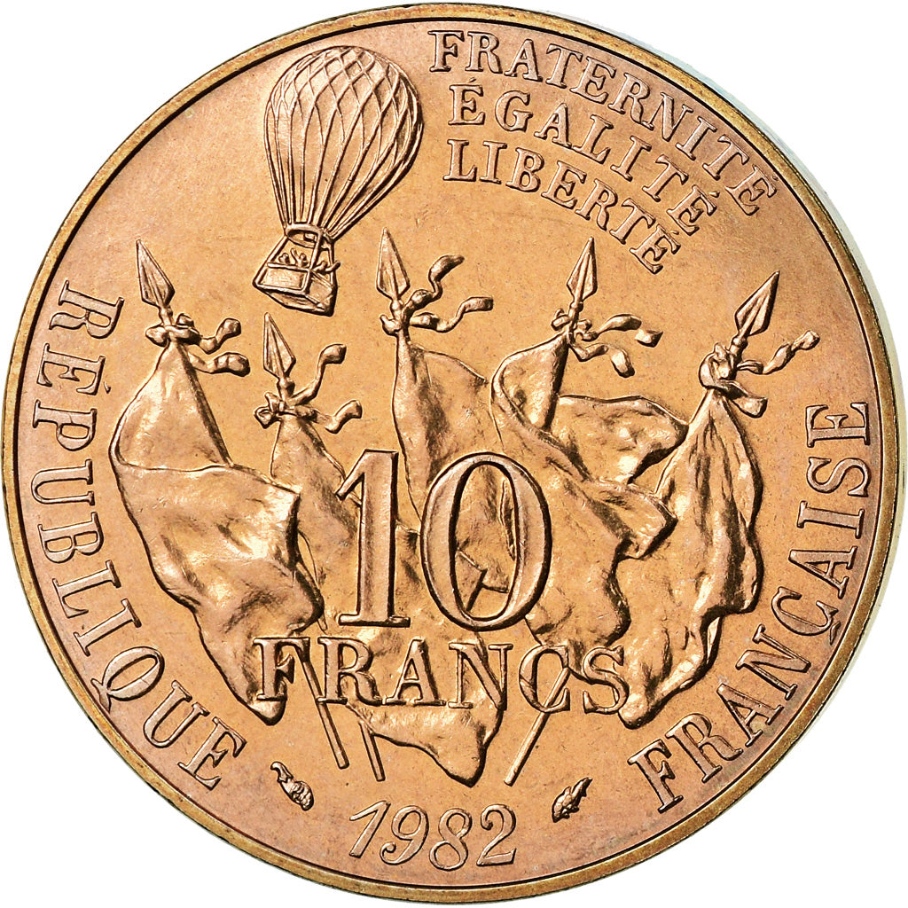 Monnaie, France, Gambetta, 10 Francs, 1982, Paris, FDC, FDC, Nickel-Bronze