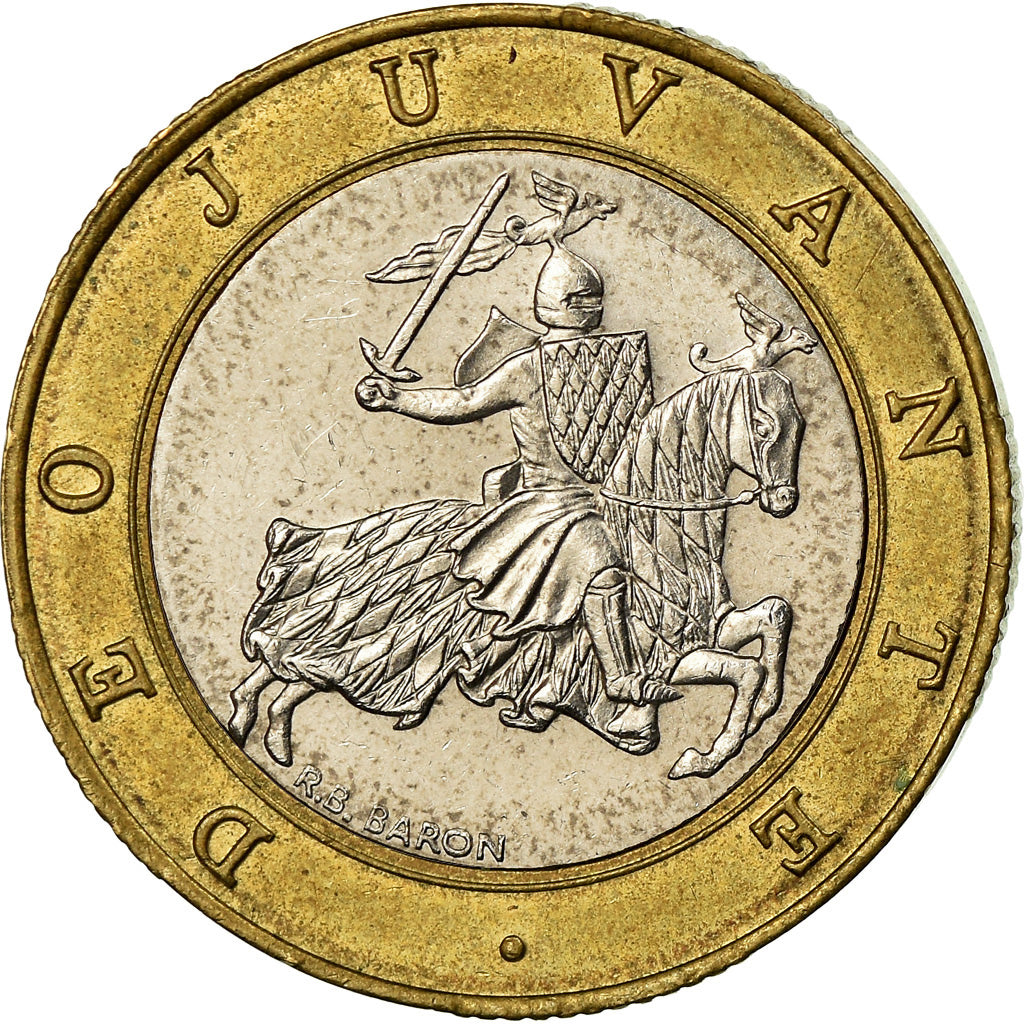 Moeda, Mónaco, Rainier III, 10 Francs, 1995, EF(40-45), Bimetálico, KM:163