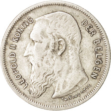 Belgium, 2 Francs, 2 Frank, 1909, , VF(30-35), Silver, KM:59