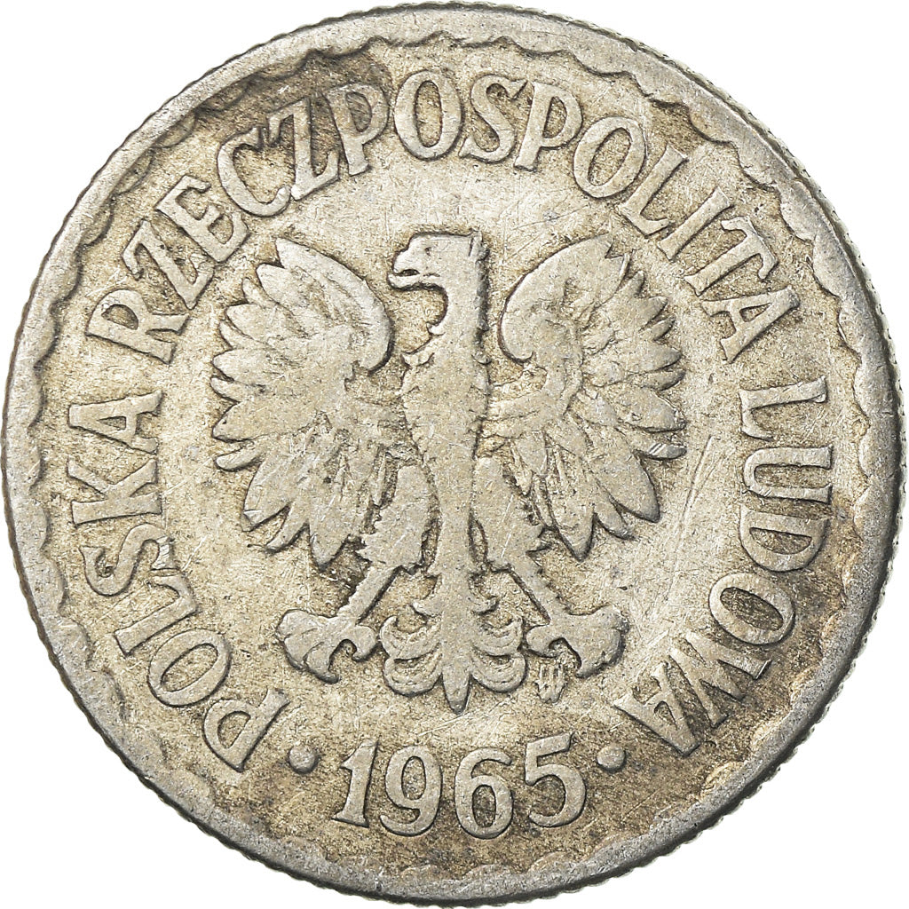 Monnaie, Pologne, Zloty, 1965, Warsaw, TB, Aluminium, KM:49.1