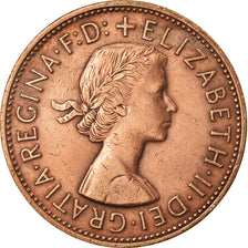 Coin, Great Britain, Elizabeth II, Penny, 1962, EF(40-45), Bronze, KM:897