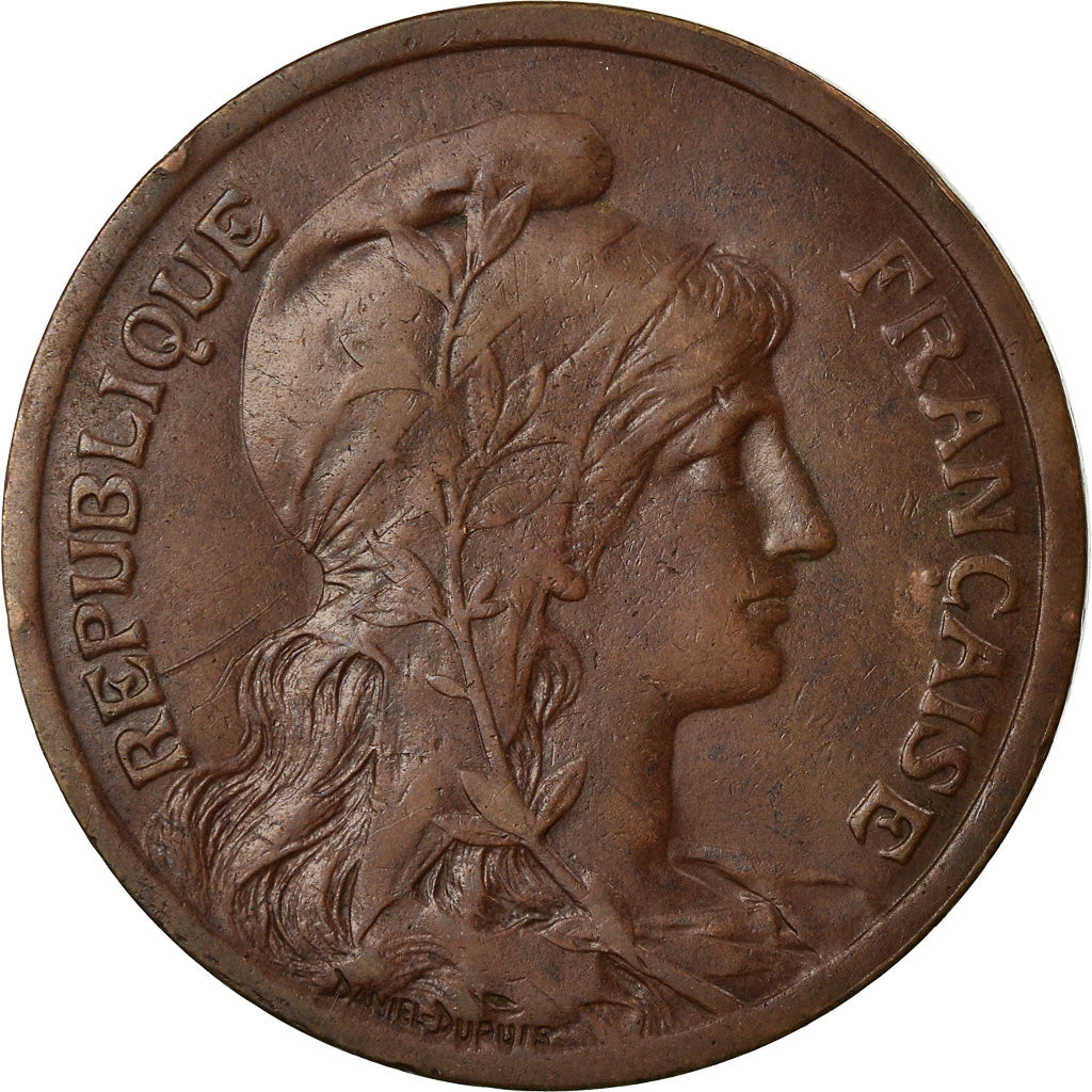 Coin, France, Dupuis, 10 Centimes, 1921, Paris, VF(30-35), Bronze, KM:843