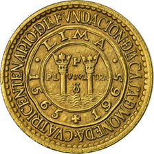 Coin, Peru, Sol, 1965, AU(50-53), Brass, KM:240