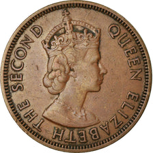 Coin, East Caribbean States, Elizabeth II, Cent, 1957, AU(50-53), Bronze, KM:2