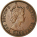 Coin, East Caribbean States, Elizabeth II, Cent, 1957, AU(50-53), Bronze, KM:2