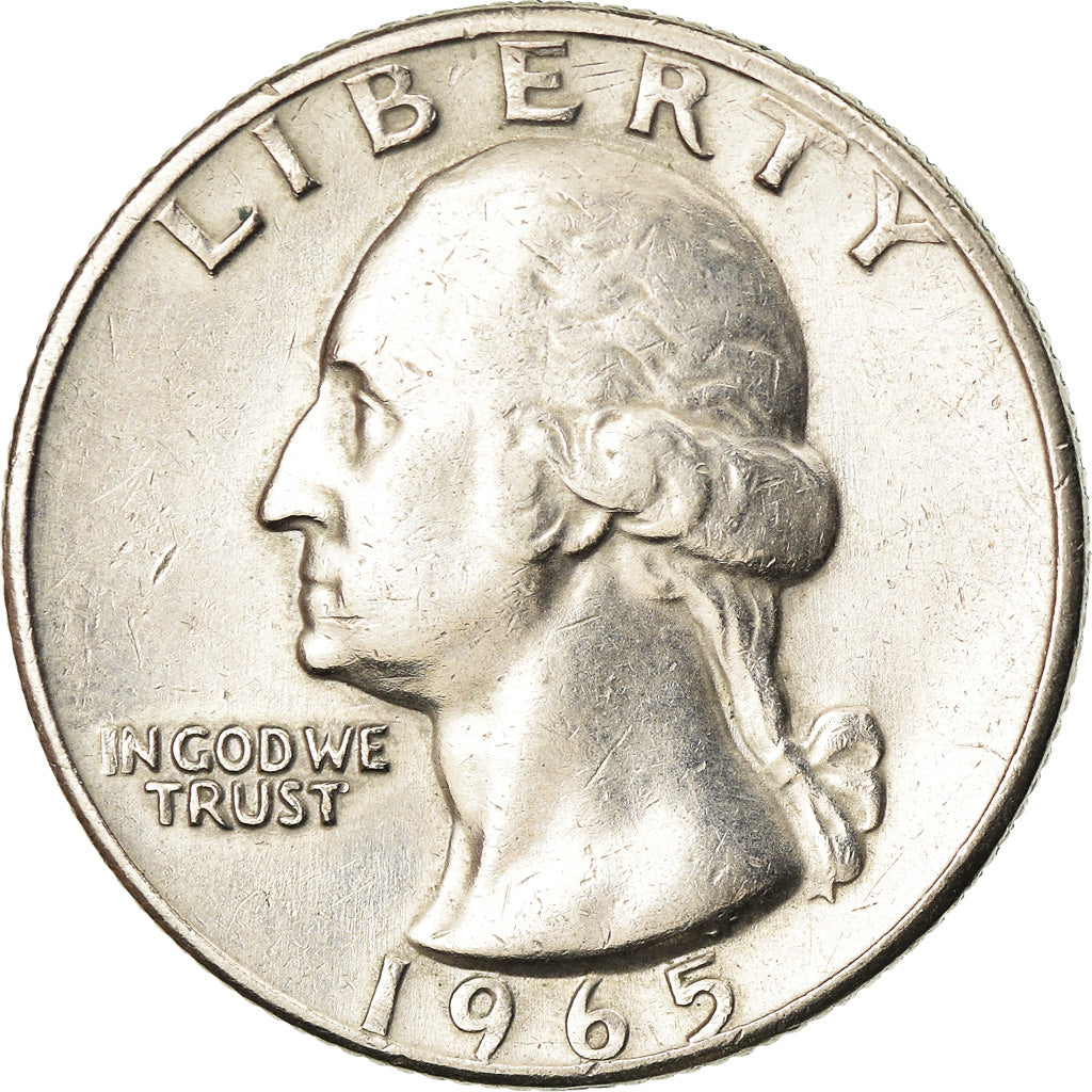 Monnaie, États-Unis, Washington Quarter, Quarter, 1965, U.S. Mint