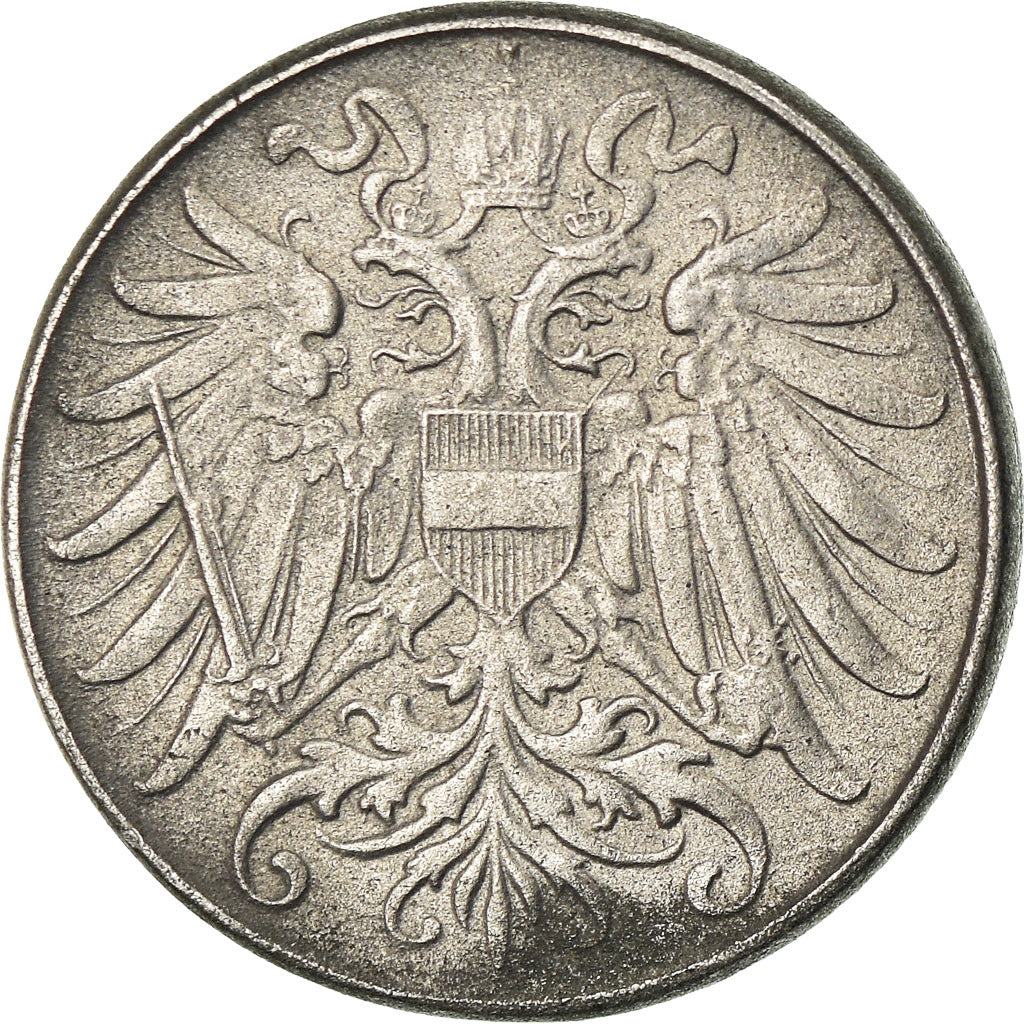 Coin, Austria, Karl I, 2 Heller, 1918, EF(40-45), Iron, KM:2824