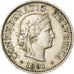 Coin, Switzerland, 5 Rappen, 1891, Bern, EF(40-45), Copper-nickel, KM:26