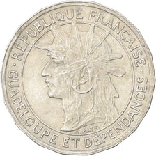 Coin, Guadeloupe, 50 Centimes, 1921, Paris, EF(40-45), Copper-nickel, KM:45