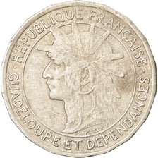 Coin, Guadeloupe, 50 Centimes, 1921, Paris, EF(40-45), Copper-nickel, KM:45