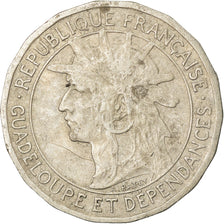 Coin, Guadeloupe, 50 Centimes, 1921, Paris, VF(30-35), Copper-nickel, KM:45
