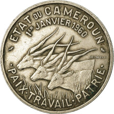 Coin, Cameroon, 50 Francs, 1960, Paris, EF(40-45), Copper-nickel, KM:13