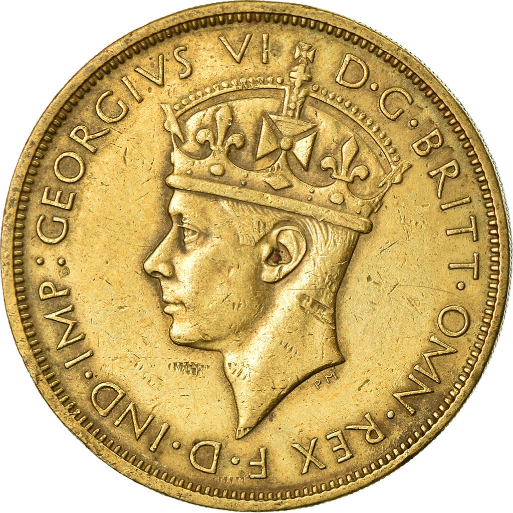 Coin, BRITISH WEST AFRICA, George VI, 2 Shillings, 1939, EF(40-45)