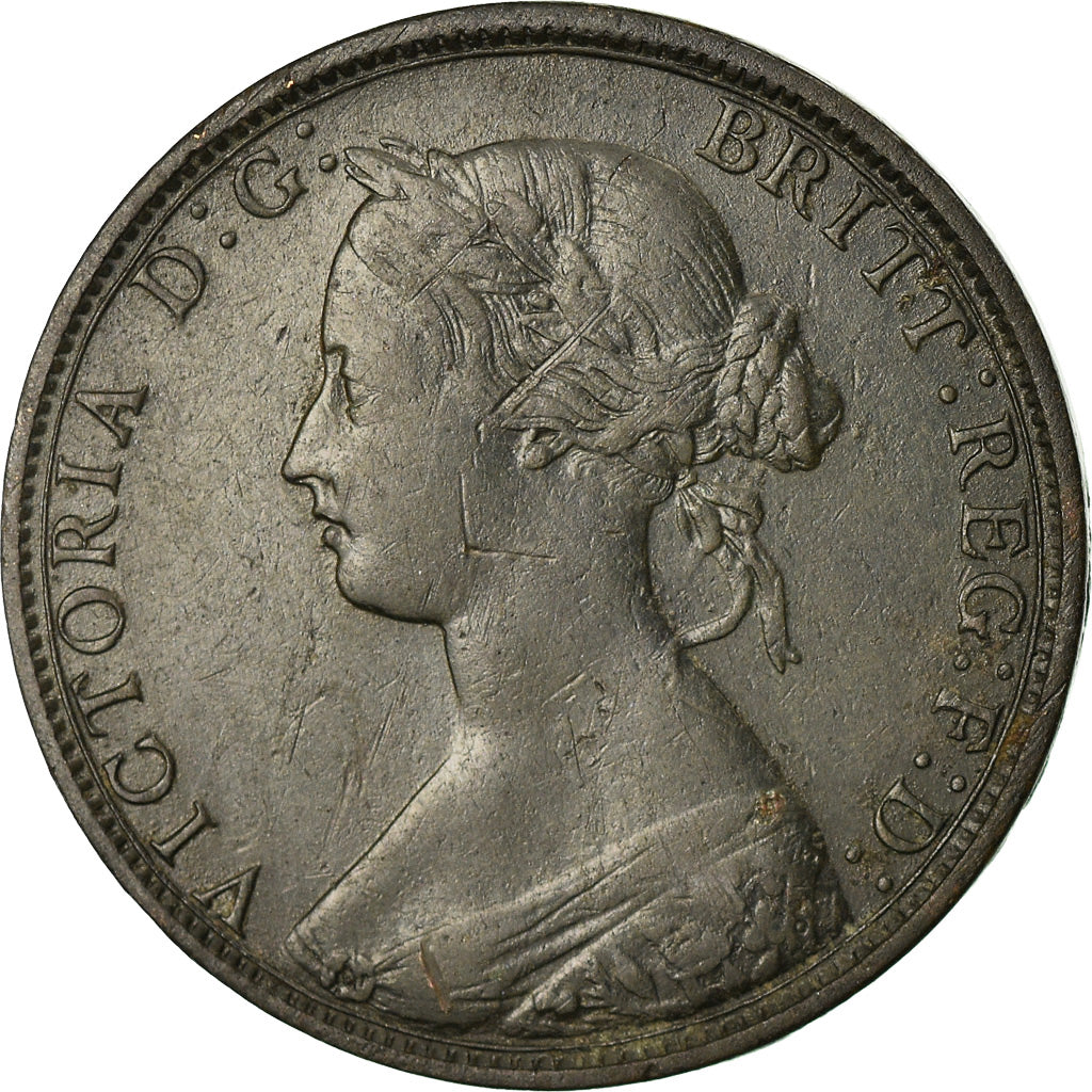 Moneta, Gran Bretagna, Victoria, 1/2 Penny, 1862, MB, Bronzo, KM:748.2