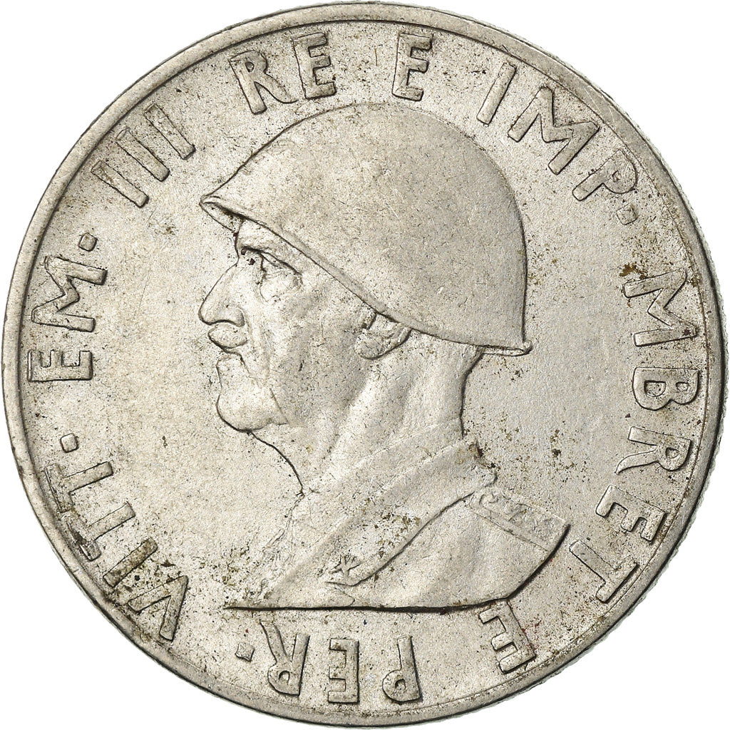 Coin, Albania, Vittorio Emanuele III, 0.50 Lek, 1941, Rome, EF(40-45), Stainless