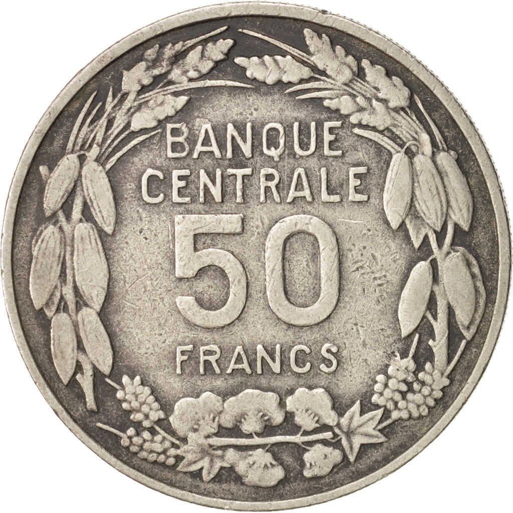 Cameroon, 50 Francs, 1960, Paris, EF(40-45), Copper-nickel, KM:13