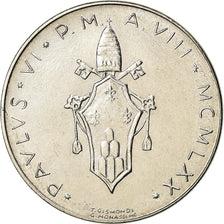 Coin, VATICAN CITY, Paul VI, 50 Lire, 1970, MS(63), Stainless Steel, KM:121