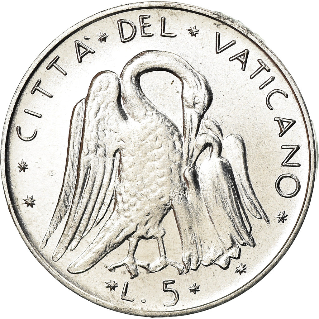 Monnaie, Cité du Vatican, Paul VI, 5 Lire, 1970, SPL, Aluminium, KM:118