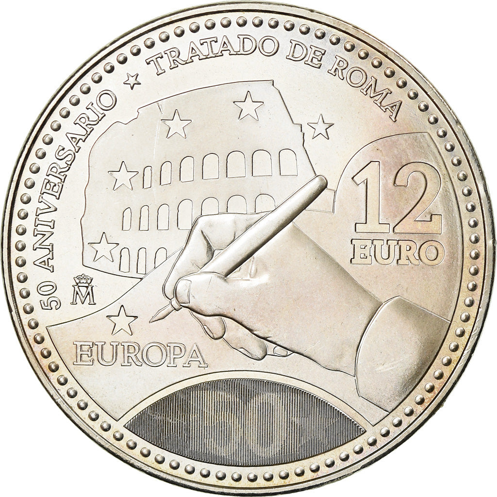 Spanien, 12 Euro, 2007, STGL, Silber, KM:1129