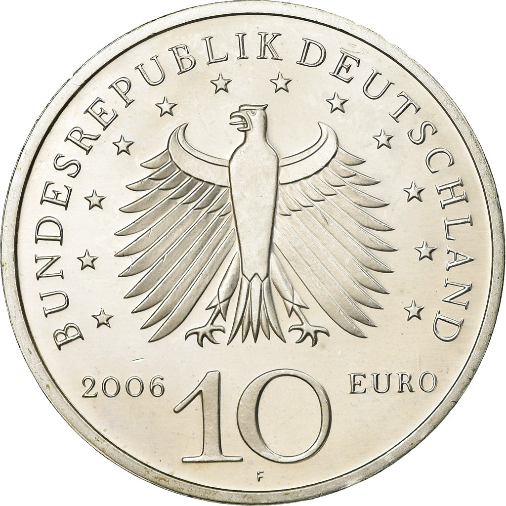 GERMANY - FEDERAL REPUBLIC, 10 Euro, 2006, BE, MS(65-70), Silver, KM:245