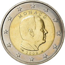 Monaco, 2 Euro, Prince Albert II, 2009, SUP, Bi-Metallic, Gadoury:MC 195