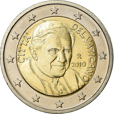 VATICAN CITY, 2 Euro, 2010, MS(65-70), Bi-Metallic, KM:389