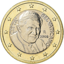 VATICAN CITY, Euro, 2008, AU(55-58), Bi-Metallic, KM:388