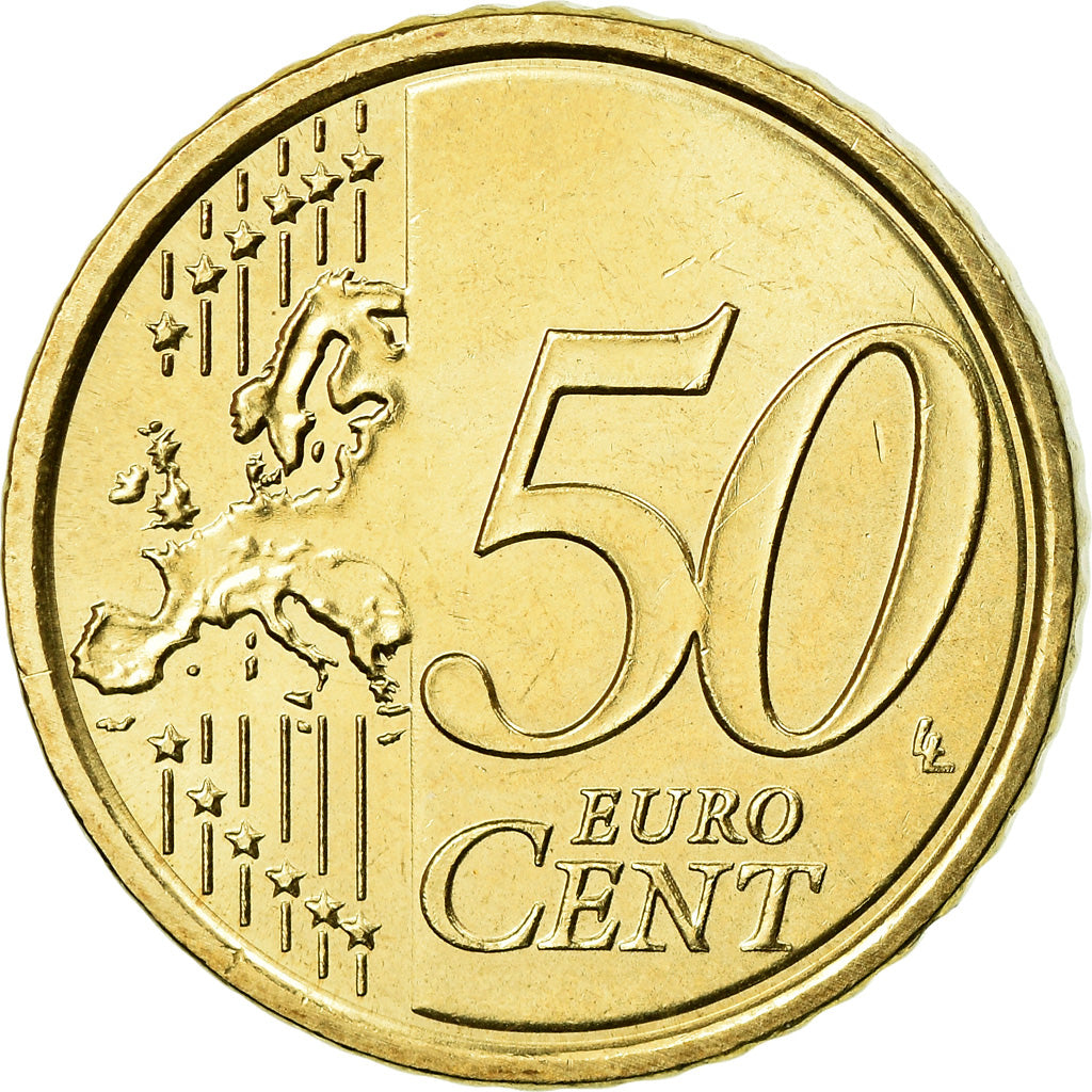 CIDADE DO VATICANO, 50 Euro Cent, 2010, AU(55-58), Latão, KM:387