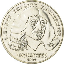 Coin, France, Descartes, 100 Francs, 1991, FDC, MS(65-70), Silver, KM:996
