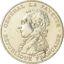 Coin, France, Lafayette, 100 Francs, 1987, Paris, AU(55-58), Silver, KM:962