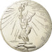 France, 10 Euro, Liberté Astérix Flamme, 2015, MS(63), Silver