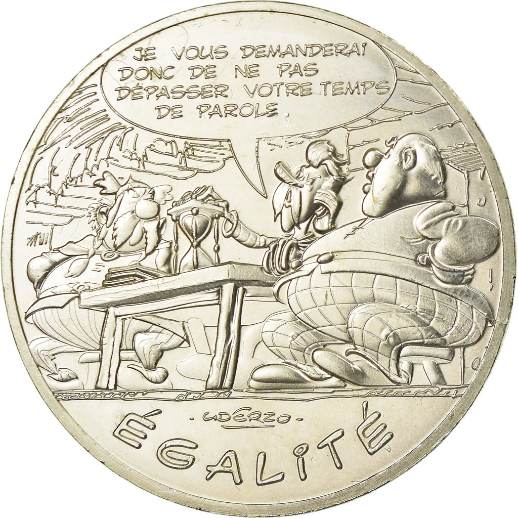 France, 10 Euro, Astérix - Egalité - Le cadeau de César, 2015, AU(55-58)