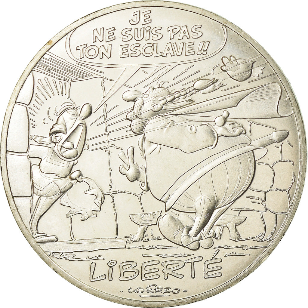 France, 10 Euro, Astérix - Liberté - La rose et le glaive, 2015, AU(55-58)