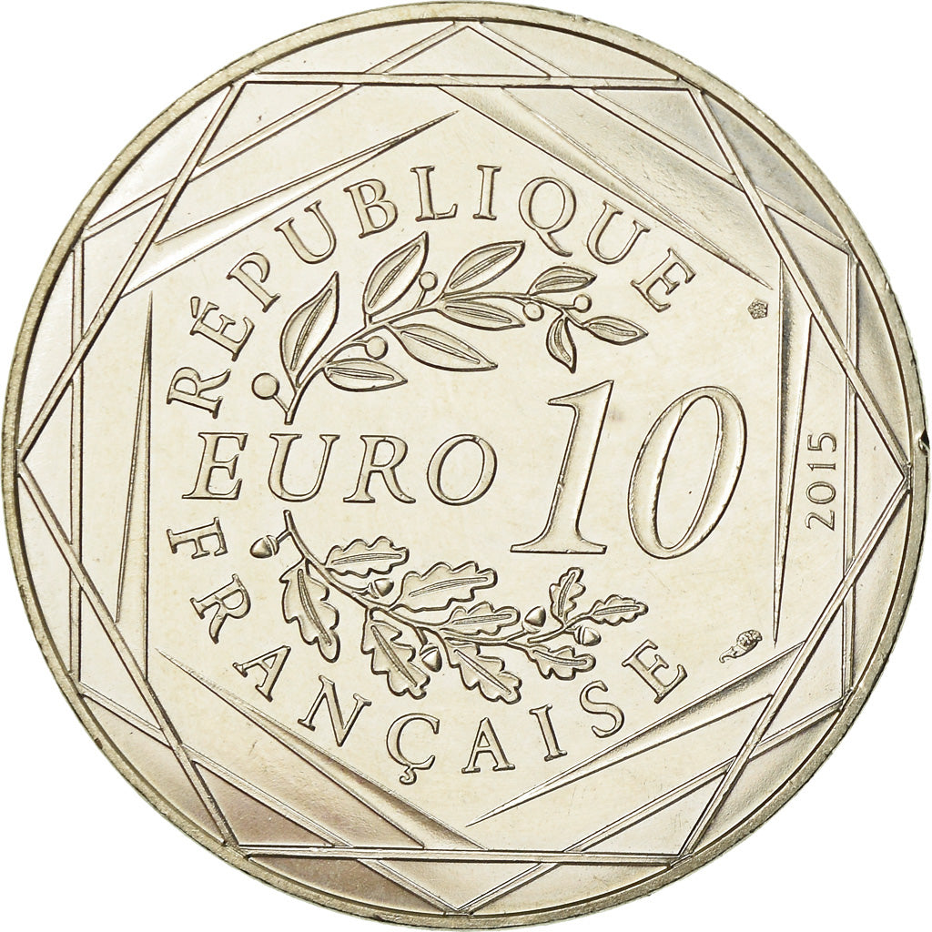 France, 10 Euro, Astérix - Egalité - La zizanie, 2015, SUP, Argent