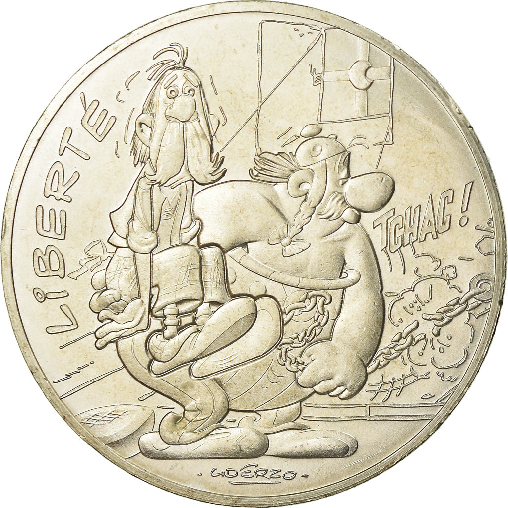 France, 10 Euro, Astérix - Liberté - Chez les Bretons, 2015, AU(55-58)