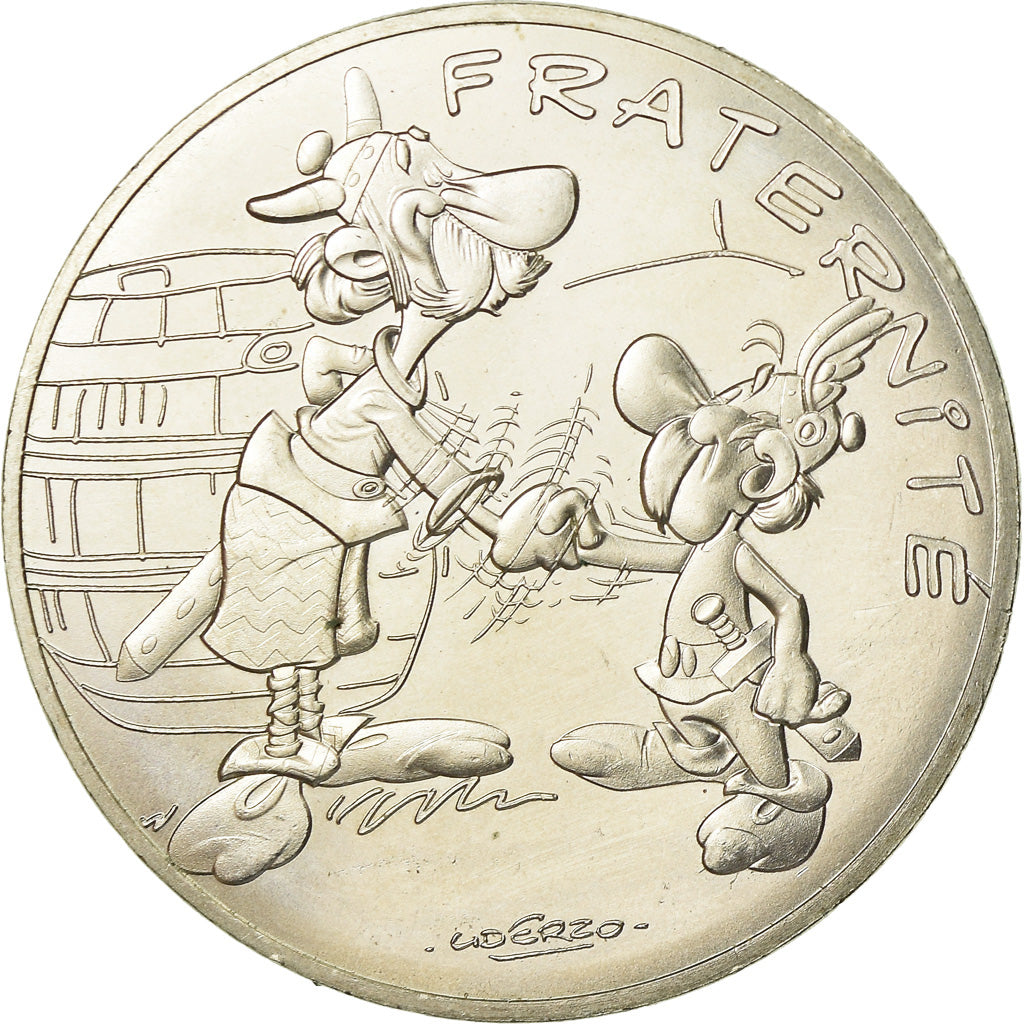 Frankrijk, 10 Euro, Fraternité, Astérix chez les Bretons, 2015, PR, Zilver