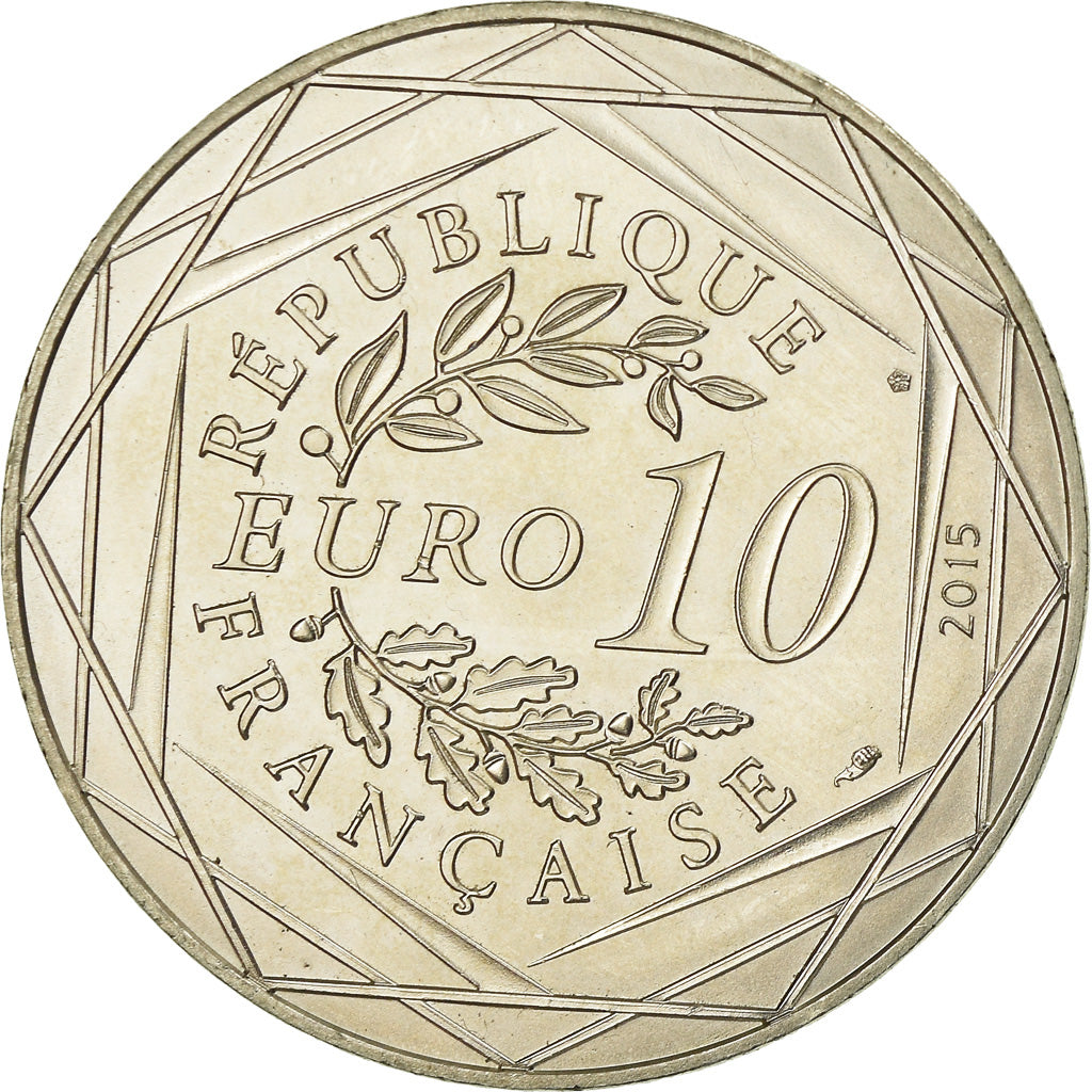 Frankrijk, 10 Euro, Fraternité, Astérix chez les Bretons, 2015, PR, Zilver