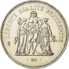 Coin, France, Hercule, 50 Francs, 1975, Paris, AU(55-58), Silver, KM:941.1