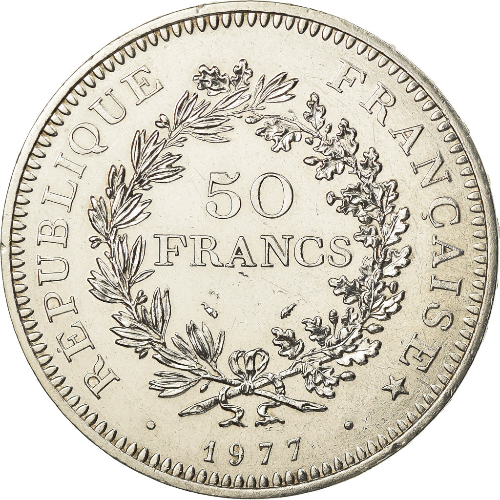 Monnaie, France, Hercule, 50 Francs, 1977, Paris, SUP, Argent, Gadoury:882
