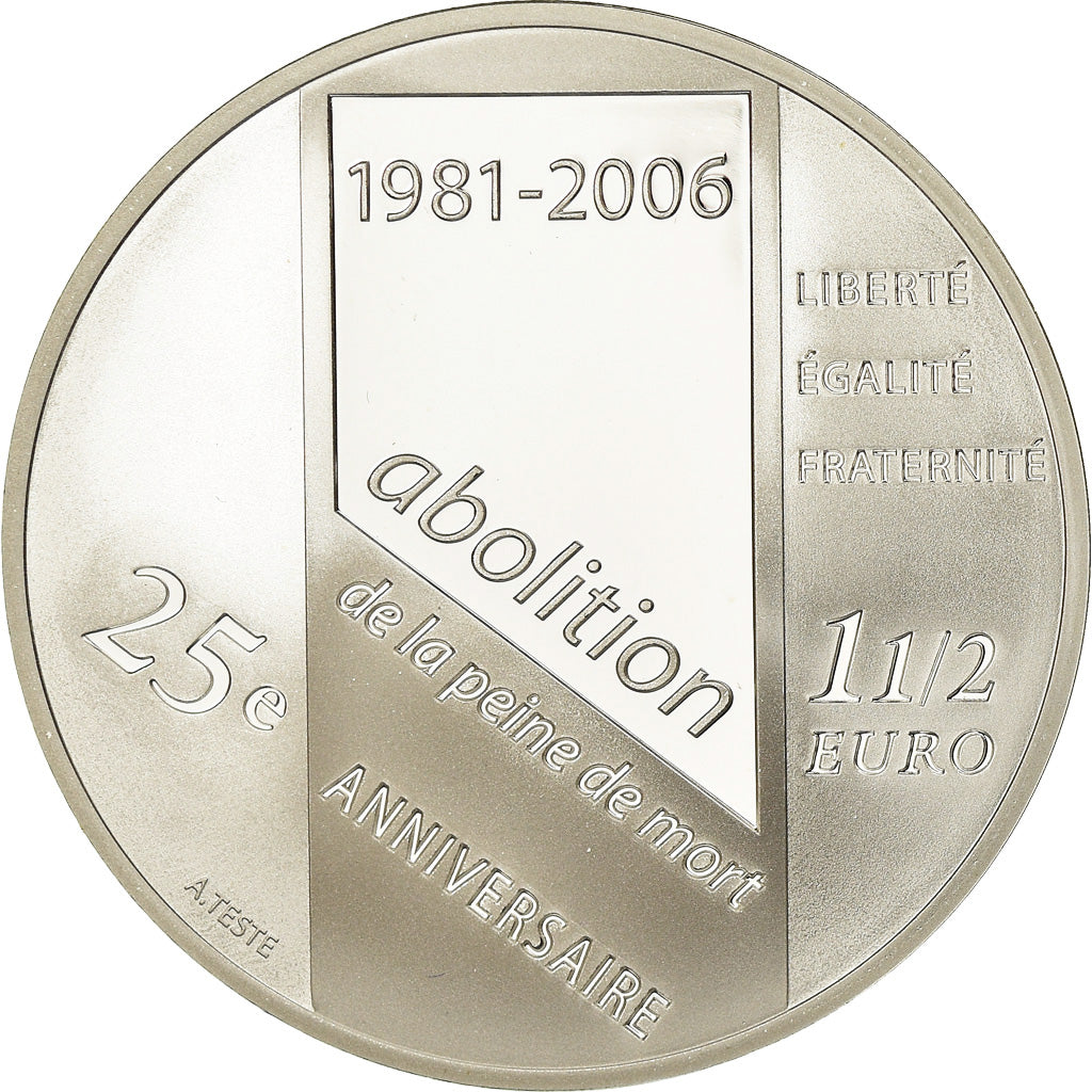 France, 1-1/2 Euro, 2006, BE, MS(65-70), Silver, KM:2055