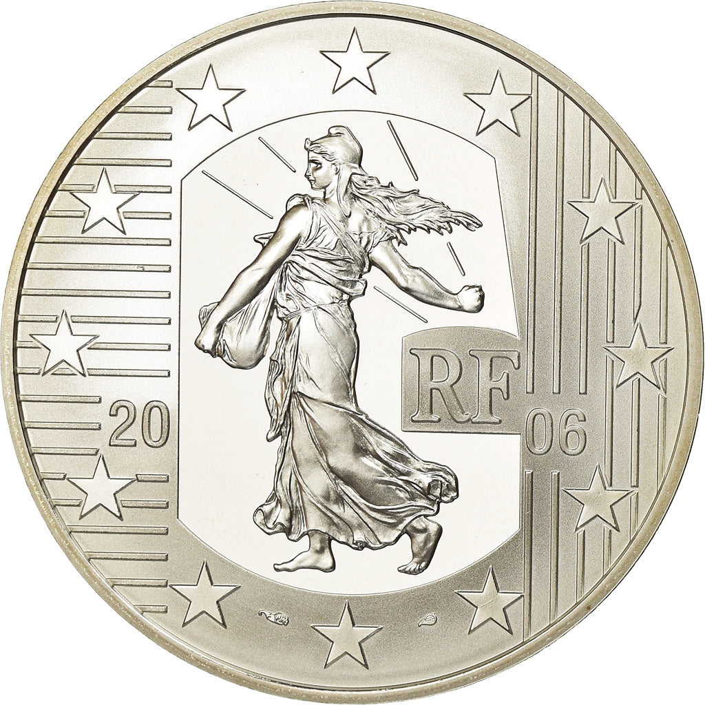 France, 1-1/2 Euro, 2006, BE, MS(65-70), Silver, KM:2055