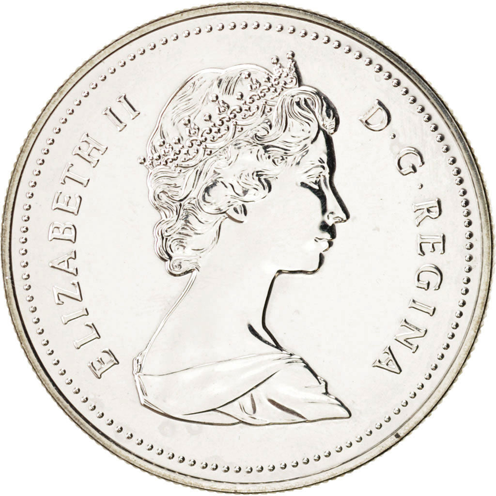 Canada, Elizabeth II, Dollar, 1986, Royal Canadian Mint, Ottawa, MS(63), Silv...