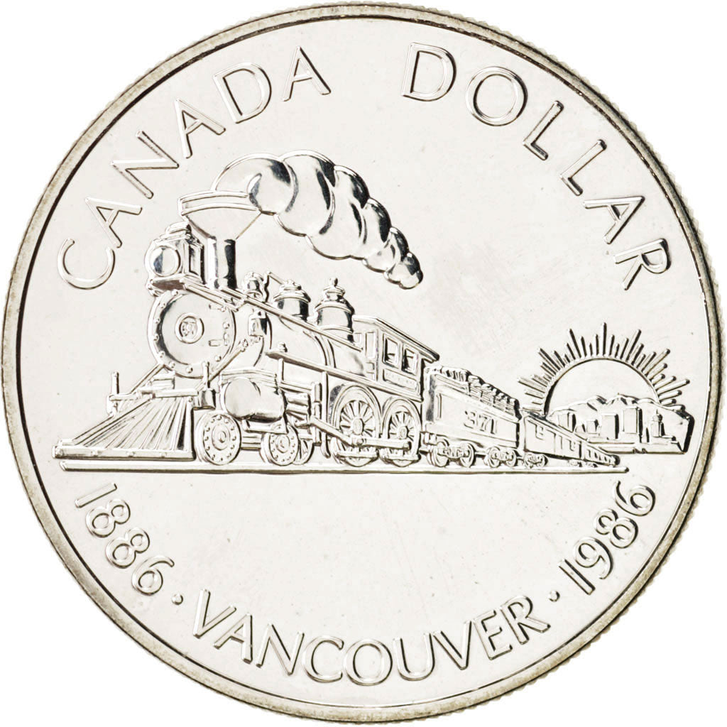 Canada, Elizabeth II, Dollar, 1986, Royal Canadian Mint, Ottawa, MS(63), Silv...
