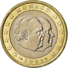 Monaco, Euro, 2001, AU(55-58), Bi-Metallic, Gadoury:MC178, KM:173