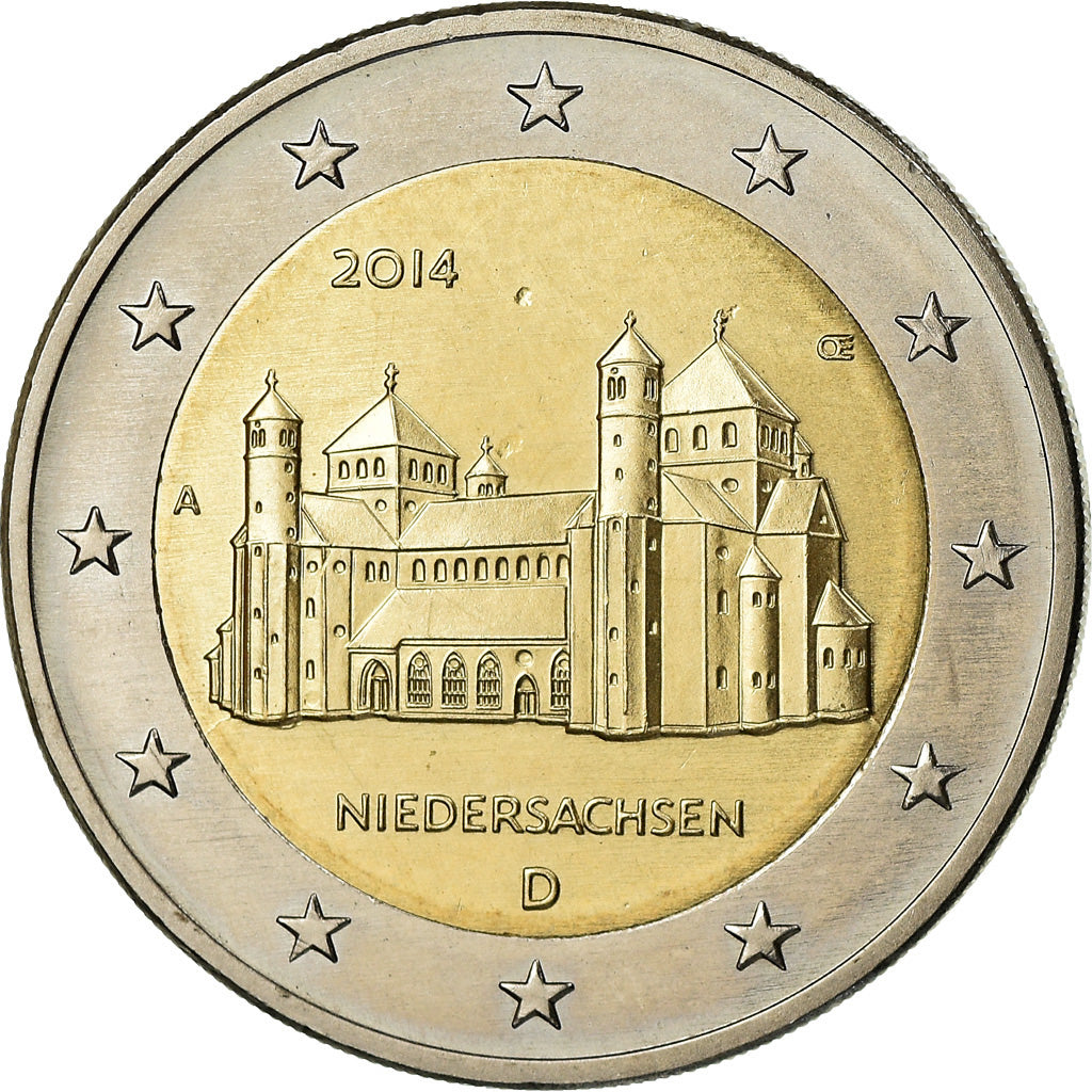 Deutschland, 2 Euro, Niedersachsen, 2014, VZ, Bi-Metallic, KM:New