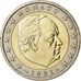 Monaco, 2 Euro, 2001, AU(55-58), Bi-Metallic, KM:186